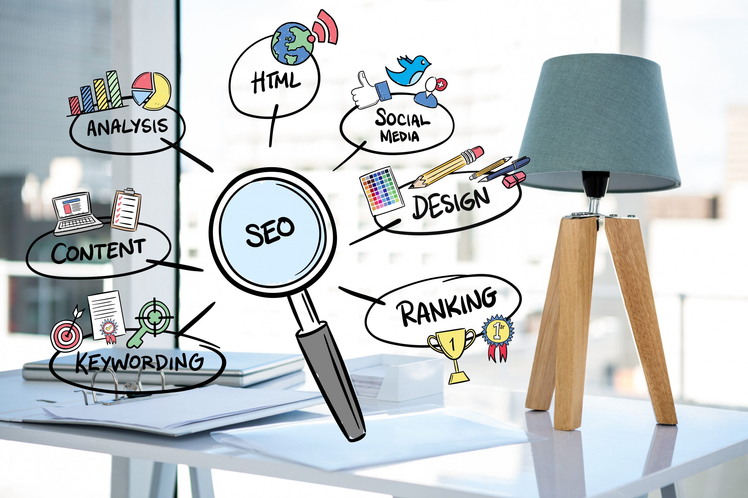 Công việc SEO website bao gồm rất nhiều yếu tố như tối ưu nội dung, hình ảnh, tốc độ tải trang, cải thiện cấu trúc web, xây dựng liên kết,...